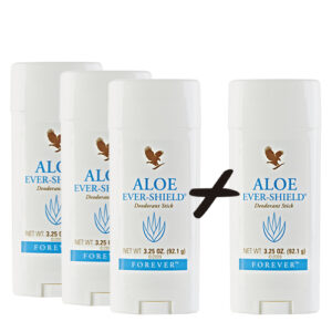Aloe Ever-Shield Deodorant Plus - 4 desodorantes stick